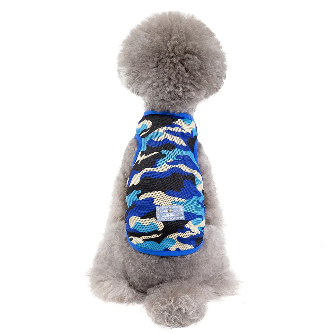 Summer sunscreen camouflage mesh breathable pet clothing