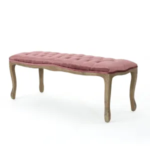 Talia Elegant Tufted New Velvet Cushion Bench