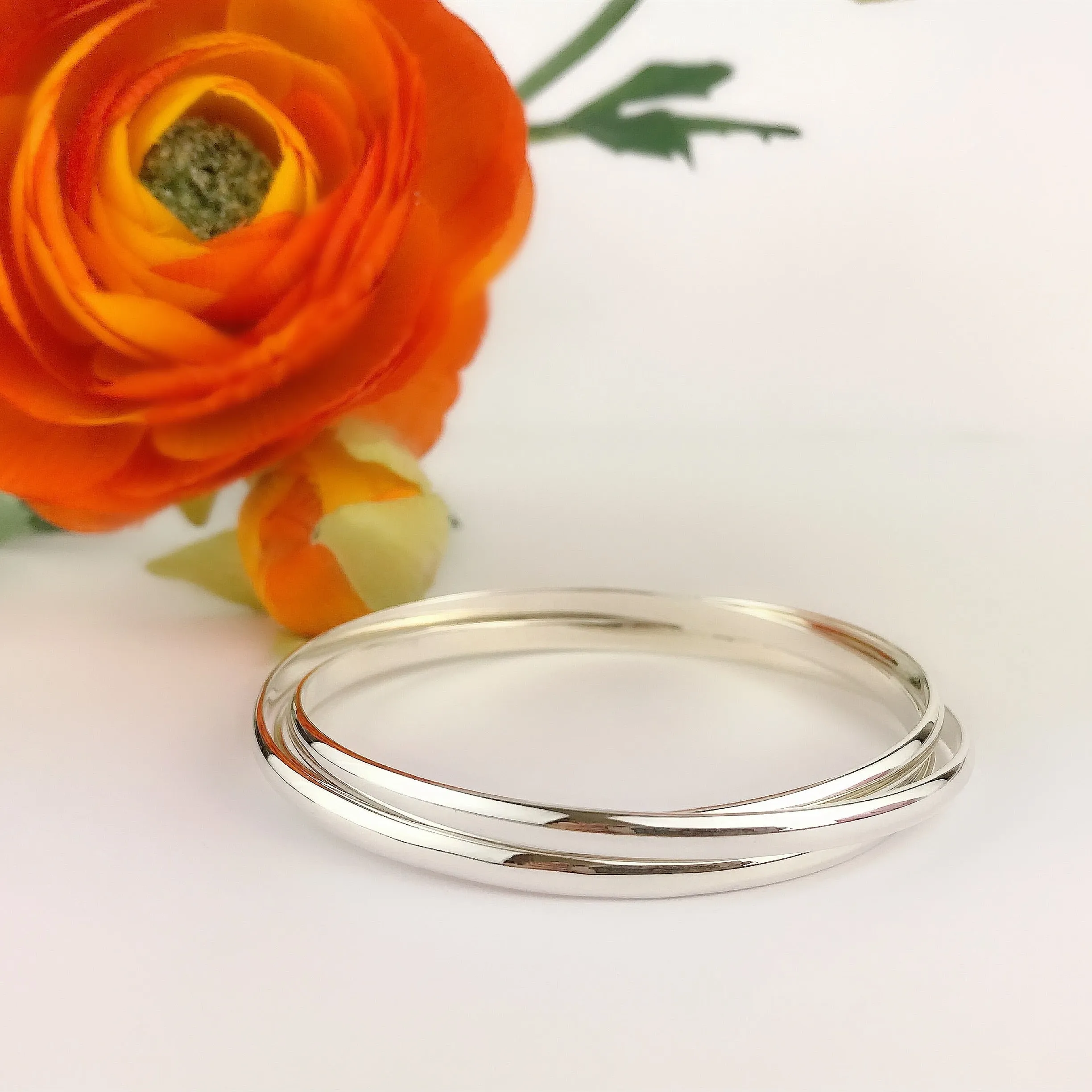 Three Rings Bangle - SBGL301