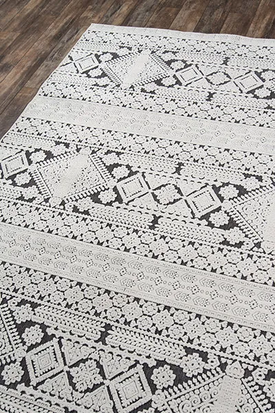 Traditional  Machine Made Black Rug