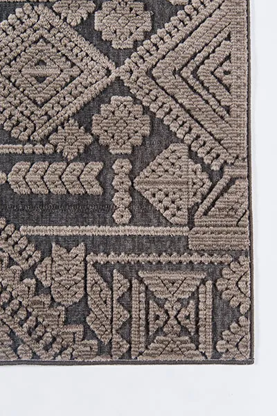 Traditional  Machine Made Brown Rug